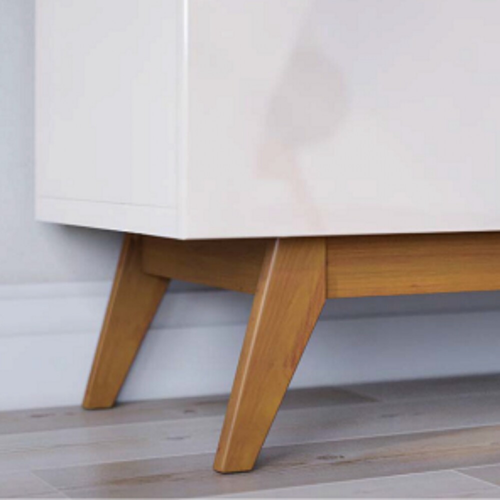 Rack para TV Stand Classic 1.4 - Linea Manhattan Natural/Blanco
