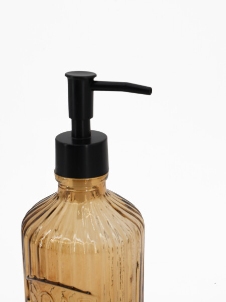 DISPENSADOR DE JABON VIDRIO MARRON