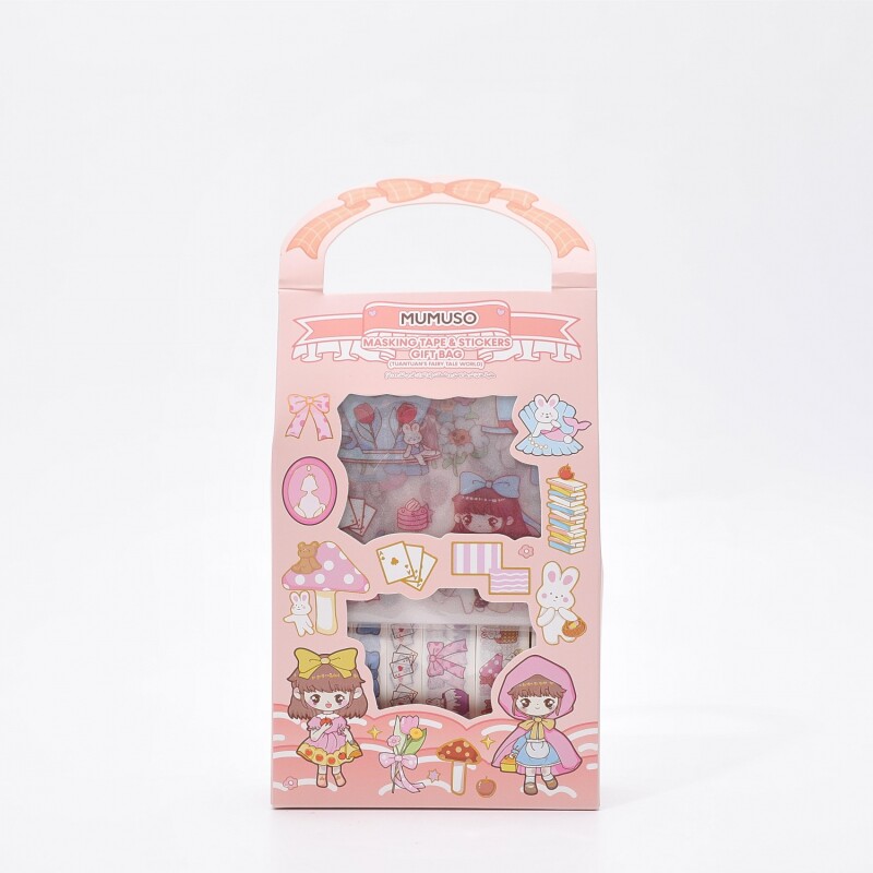 BOLSA DE REGALO CON CINTA DE ENMASCARAR Y PEGATINAS (MUNDO DE CUENTO DE HADAS DE BOLSA DE REGALO CON CINTA DE ENMASCARAR Y PEGATINAS (MUNDO DE CUENTO DE HADAS DE