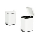 PAPELERA CUADRADA 6LTS Blanco
