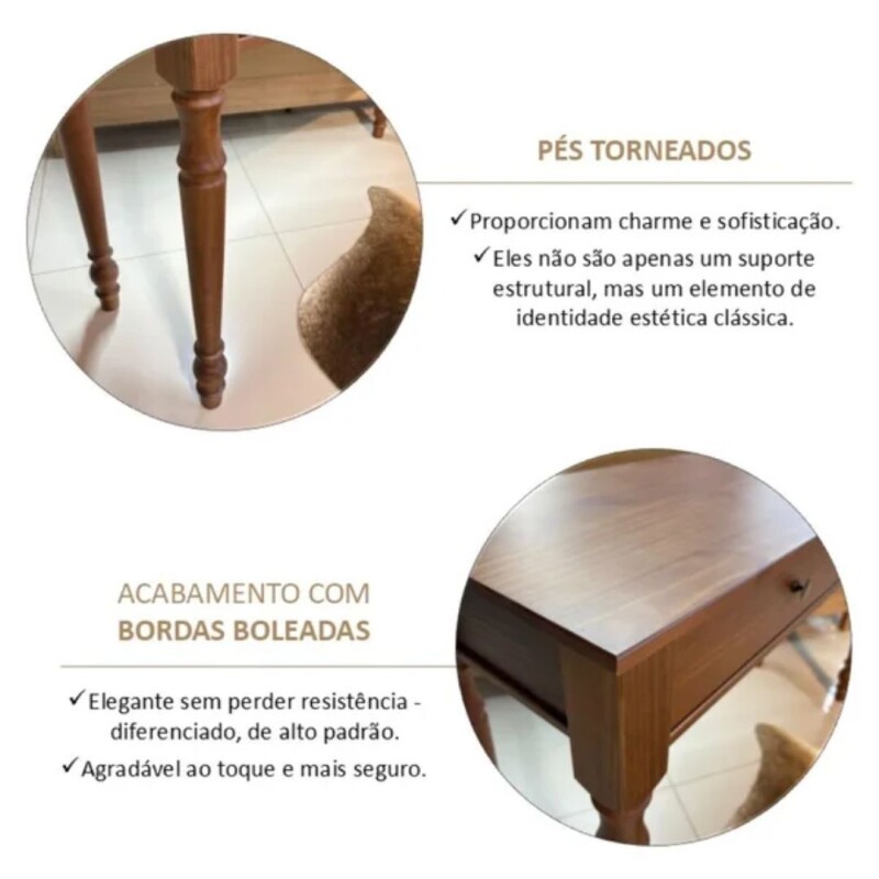 Consola con 2 Cajones Café Línea Rubi Finestra 100% Madera Maciza Consola con 2 Cajones Café Línea Rubi Finestra 100% Madera Maciza