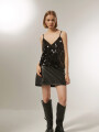Musculosa Carmin Negro