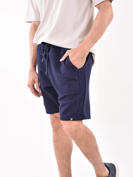 BERMUDA LATERAL AZUL OSCURO
