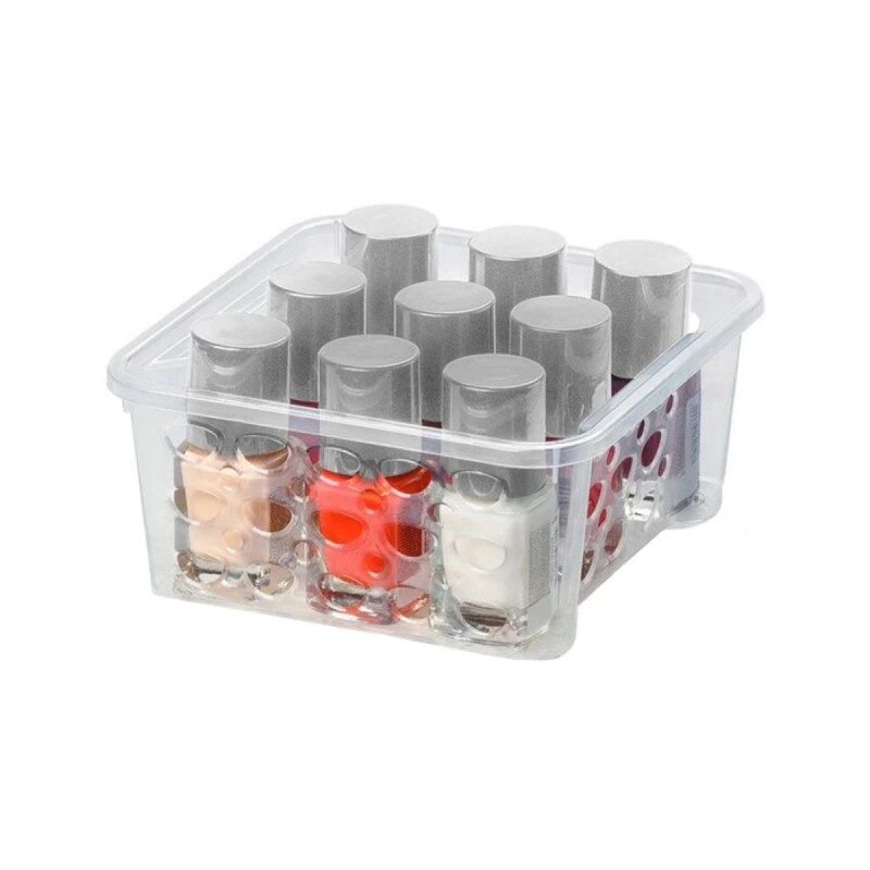 Set x2 Canastas apilables 746 ml TRANSPARENTE