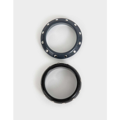 Brazaletes Resina Plateado
