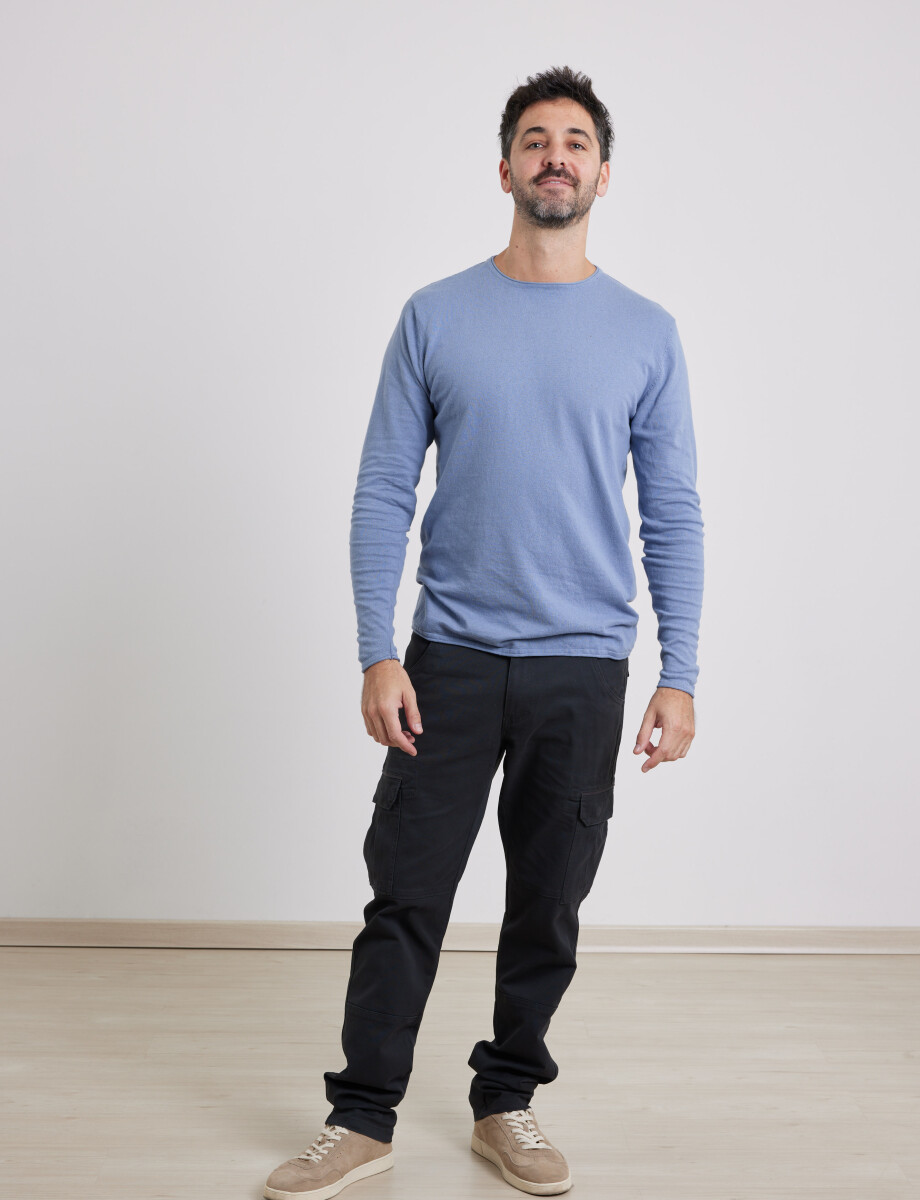 470654 SWEATER Celeste