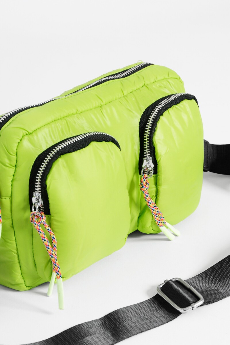 Cartera bandolera doble bolsillo verde