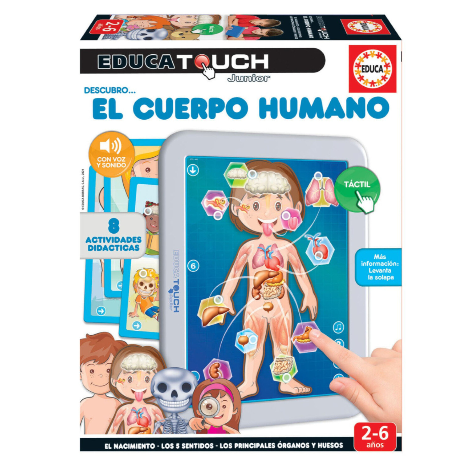 Puzzle El Cuerpo Humano Touch Rompecabezas Tactil Educa Atrix