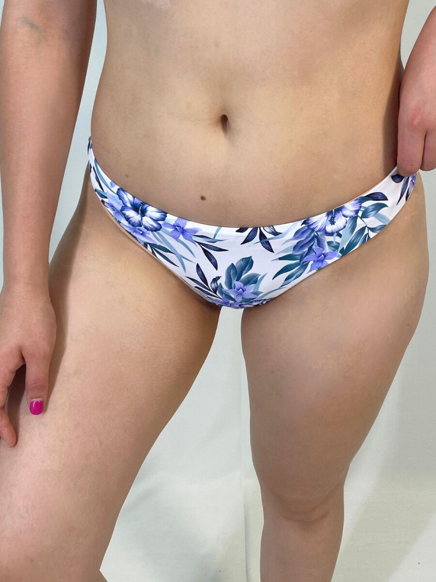 Malla Bikini DUNAS - White/lila 