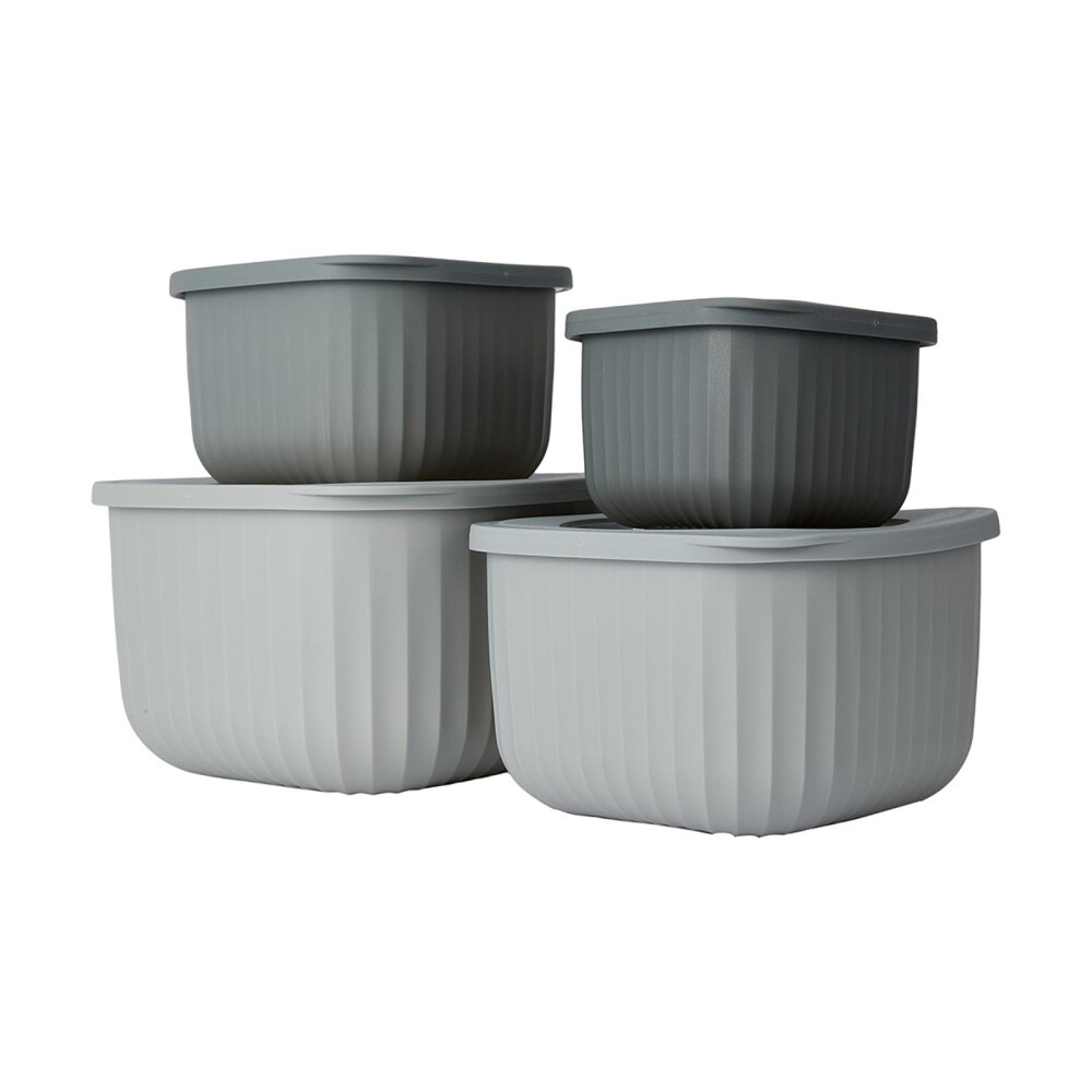 SET 4 TUPPERS 43268993 GRIS POLIPROPILENO 43268993