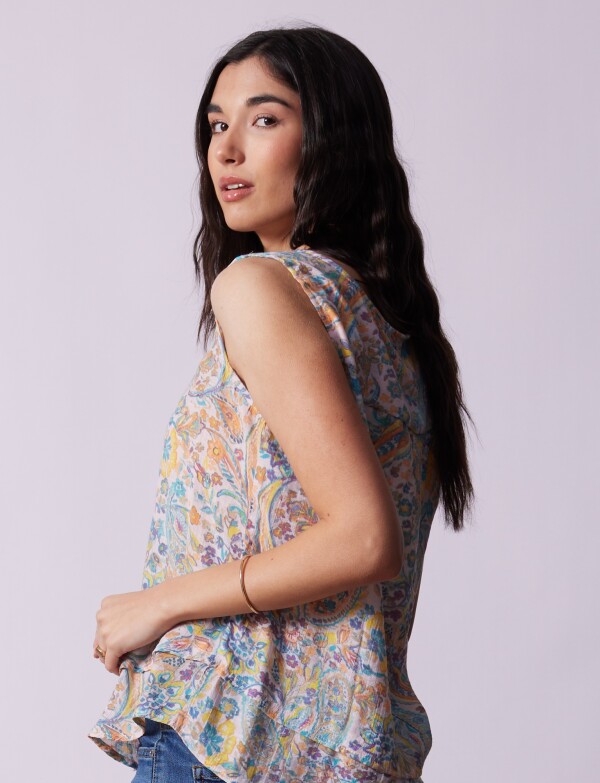 Blusa Printed ROSA/MULTI
