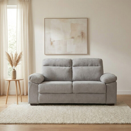 Sofá Owen - Tela Microfibra - 2 cuerpos 12073 (Greige)