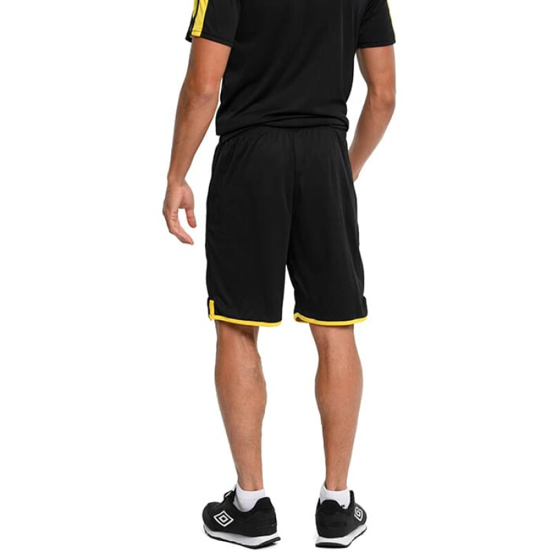 Short Umbro Peñarol de Hombre - 40121560 Negro-amarillo