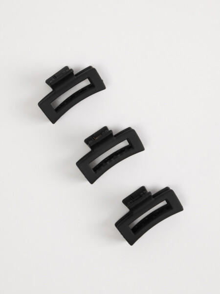 Pack x 3 pinzas Negro