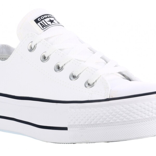 Championes Unisex Converse Plataforma Chuck Taylor Lift Blanco - Negro