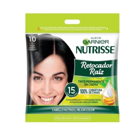 Tinta Garnier Nutrisse Retoque de Raíz Negro Intenso 10 – Color Perfecto Tinta Garnier Nutrisse Retoque de Raíz Negro Intenso 10 – Color Perfecto