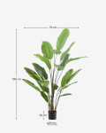 Planta artificial Banano con maceta negra 210 cm Planta artificial Banano con maceta negra 210 cm