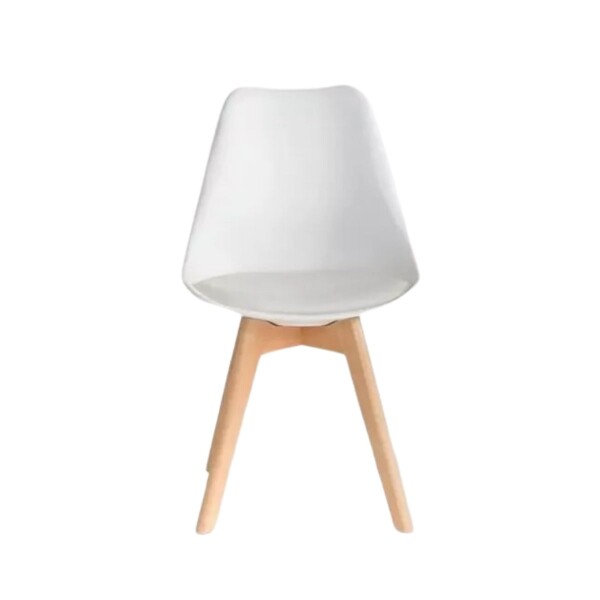 Set de 4 Silla De Comedor Eames Nordica De Madera Nueva Asiento Acolchado Imback Color Blanco Set de 4 Silla De Comedor Eames Nordica De Madera Nueva Asiento Acolchado Imback Color Blanco