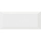 Cerámica Blanco Brillo Liso Brick 10X20Cm Pared