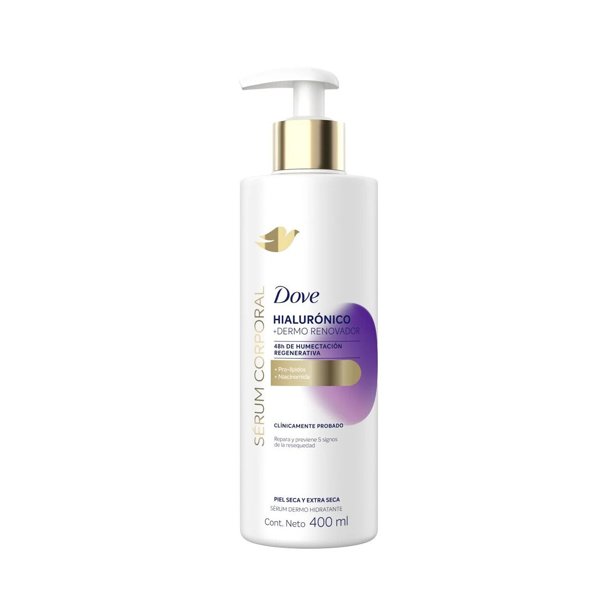 Dove serum corporal 400 ml - Hialurónico +Dermo renovador 