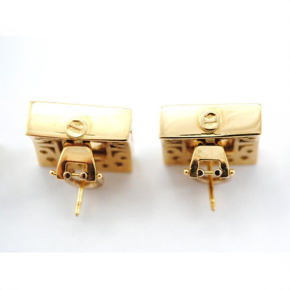 Caravanas Oro 18K Y Topacio Caravanas Oro 18K Y Topacio