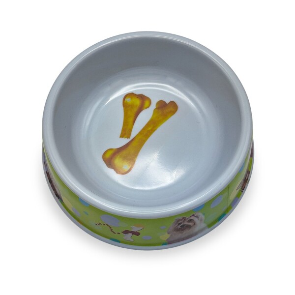 Plato Comida Agua Mascota Perros Gatos Comedero Bebedero Variante Color Verde