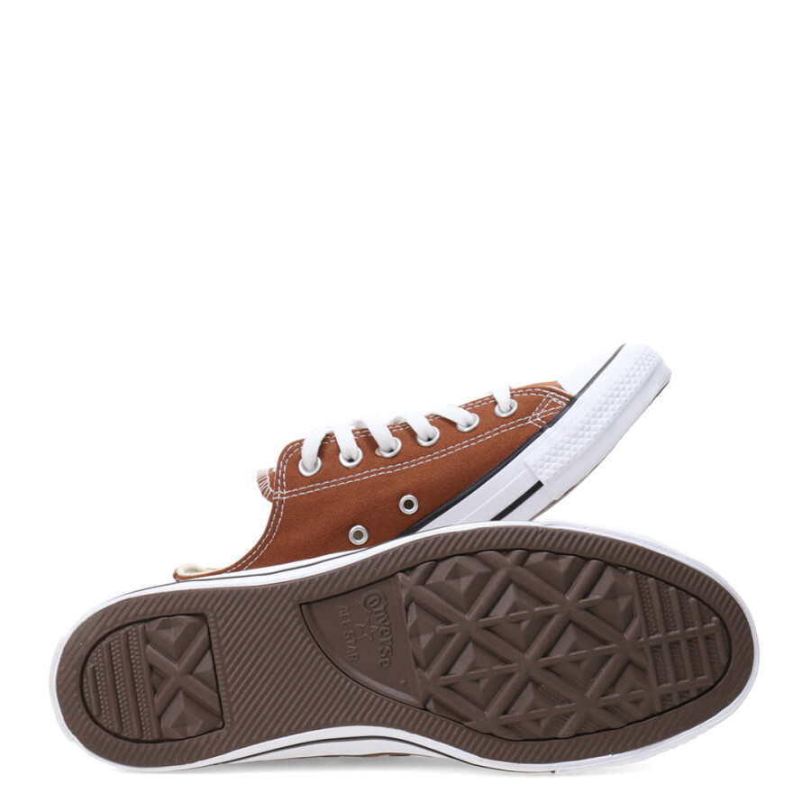 Championes Unisex Converse Ctas Ox Chuck Taylor All Star Marrón - Blanco