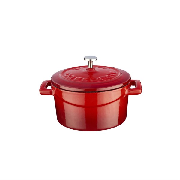 Cacerola Redonda 10CM Roja Lavacast