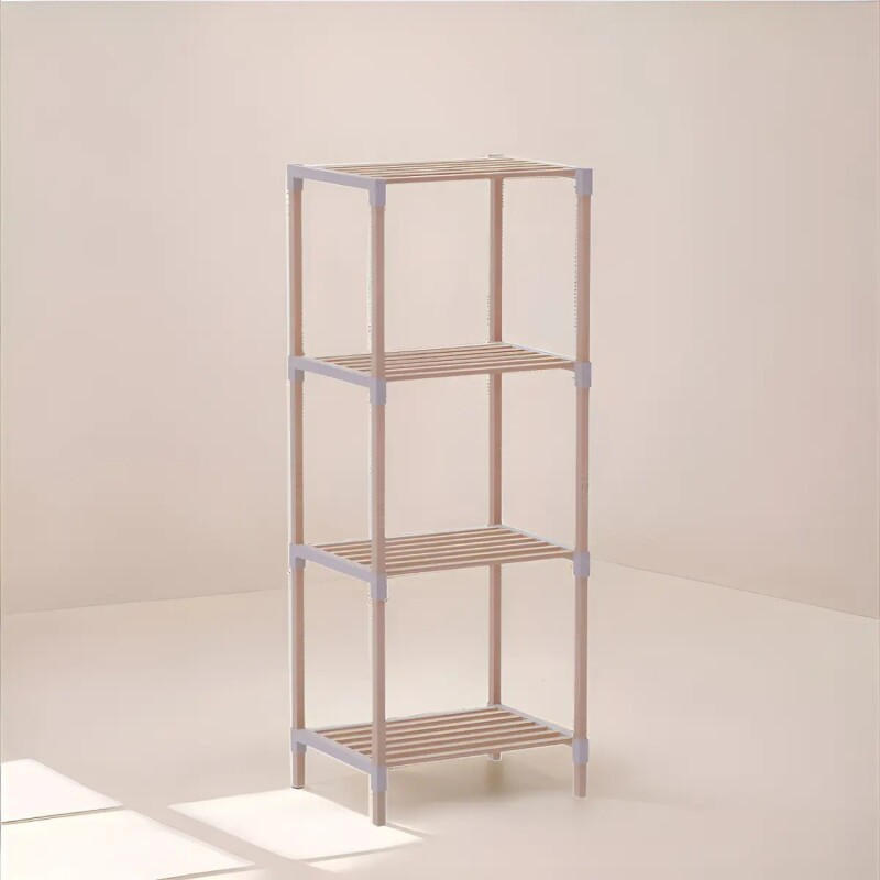 Estantería Organizadora 4 Niveles 116x38x30cm Color Natural Estantería Organizadora 4 Niveles 116x38x30cm Color Natural