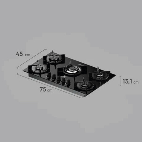anafe electrolux 5 hornallas BLACK