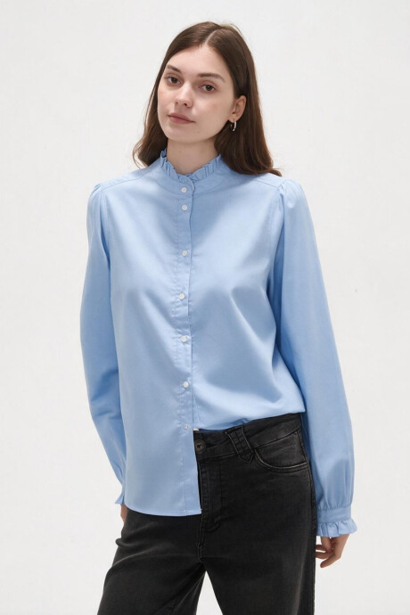 Camisa Siren Celeste Claro