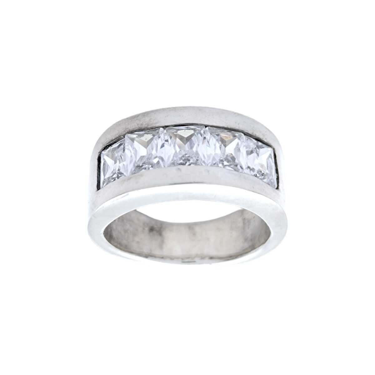 Anillo Sin Fin-Plata 925-Piedra Zirconia-AN3508 - conpiedra 