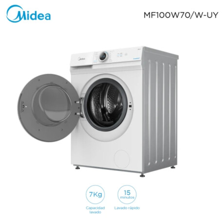 Lavarropas Midea Frontal 7kg MF100W70WBUY Blanco