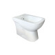 Bidet Sin Transferencia Blanco Brillo De Porcelana Sanitaria Aqualia Para Linea Malawi