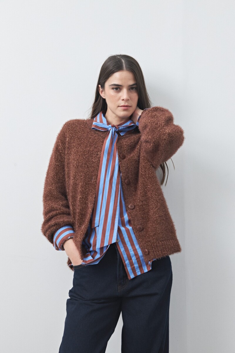 CARDIGAN COYOACÁN Marrón Corteza