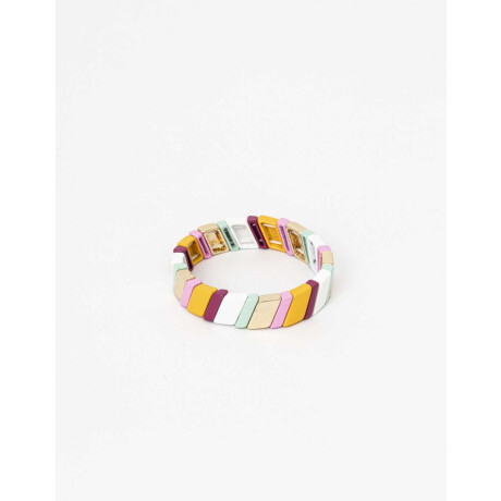 Pulsera Elástica Multicolor Combinacion Multicolor