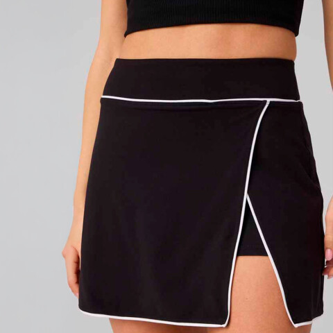 Faldas On-The-Go Classic Mini Skirt Mujer Black/classic White