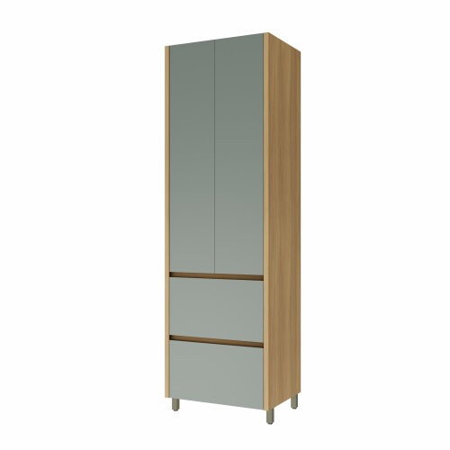 Armario Cocina 70 cm - 2 Puertas 2 cajones - Suecia Gris