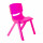 Silla P/ Niños Plástico Resistente Calidad Y Colores! Rosado