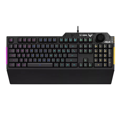 Teclado Gaming Asus Tuf K1 Usb 1000hz 5 Zonas Rgb NEGRO