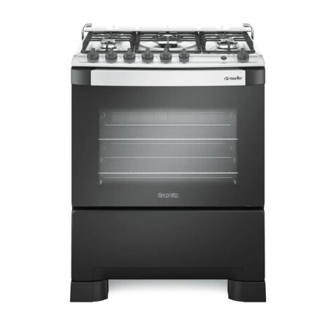 Cocina Mueller Decorato Gourmet 5 Hornallas Negro Cocina Mueller Decorato Gourmet 5 Hornallas Negro