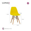 Sillas Eames Lumax Colorido Innovador Moderno Amarillo