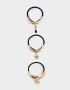 Gomitas Elásticas Sets Cuff Set De Gomitas Elásticas Con Charms - Combinacion Tricolor