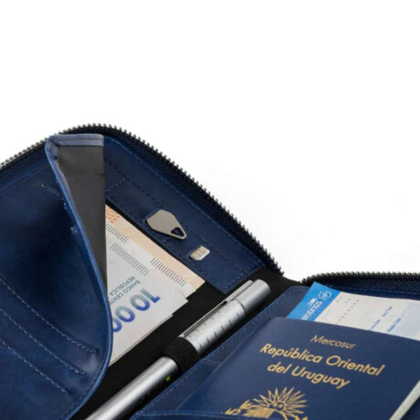Billetera Baleine Passaport Cover Azul