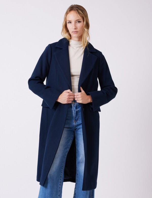 Tapado Largo Lana AZUL