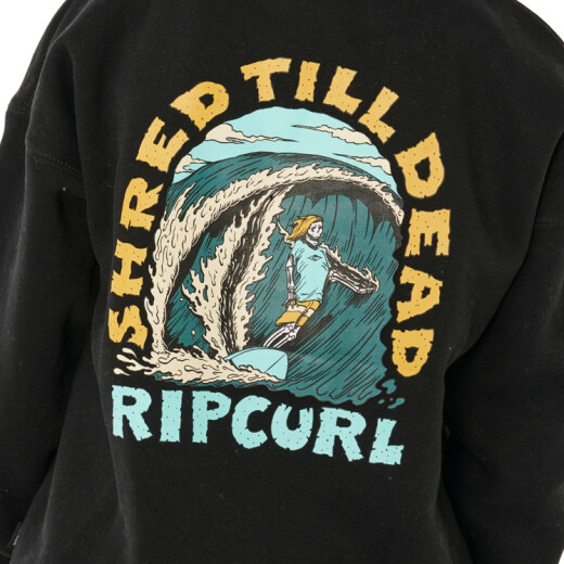 Buzo Rip Curl Shred Till Dead Crew Niño - Negro Buzo Rip Curl Shred Till Dead Crew Niño - Negro