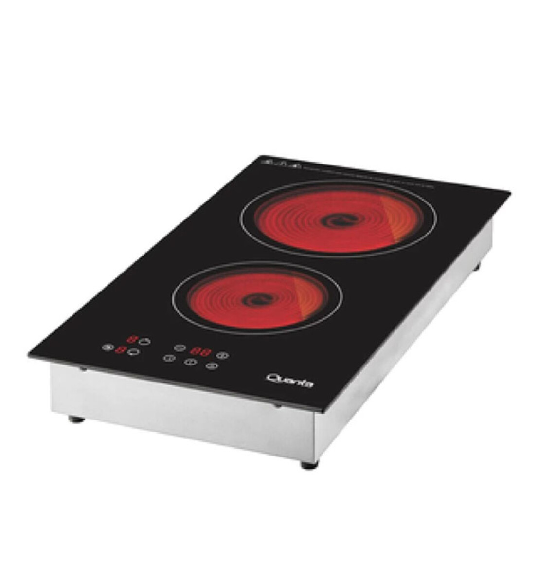 Cocina Eléctrica Infrarroja de 2 hornallas Quanta 