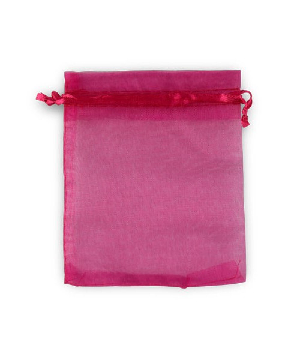 BOLSA ORGANZA 12x17 cm - FUCSIA 