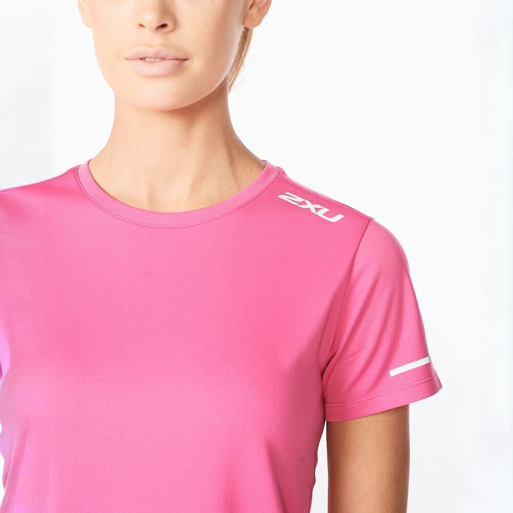 Aero Tee - Mujer Mauve/white Reflective