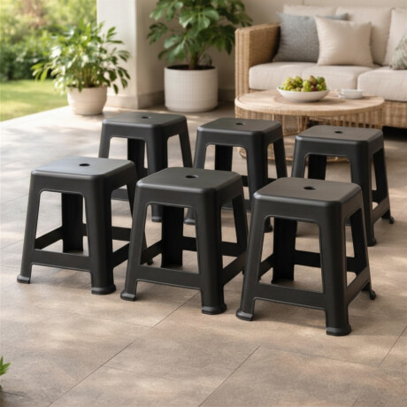 Set x6 Banquetas Bela Vista NEGRO
